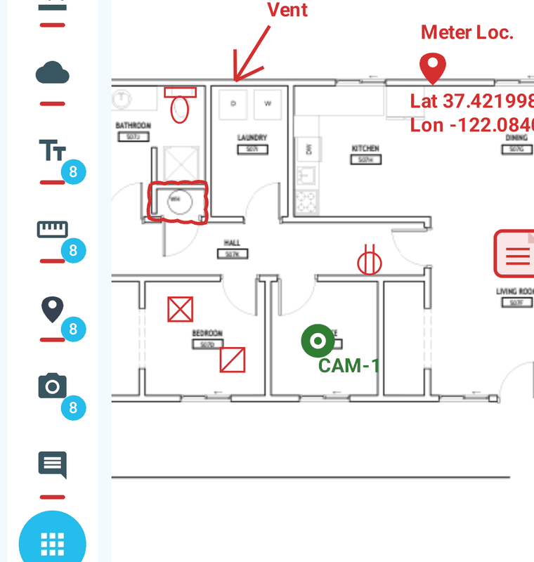 The Camera tool changing from inactive to selected in SimpleSite